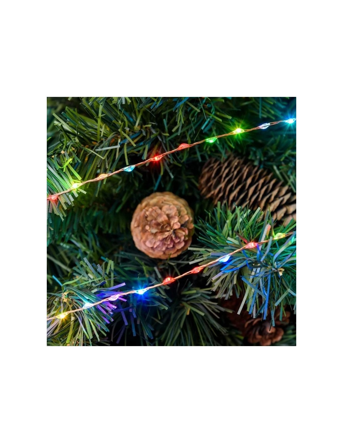 LUCI DI NATALE: vendita online Catena Lineare 10m M-MH di Natale, La Magia di Natale con 625 MicroLED Multiflash RGB in offerta