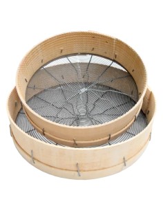 SETACCIO LEGNO D38CM RETE FERRO CRUDO N7