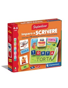 PRESCOLARI: vendita online Sapientino Montessori Clementoni – Imparo a Scrivere per Bambini 4-6 Anni con Lavagna e Lettere Sa...