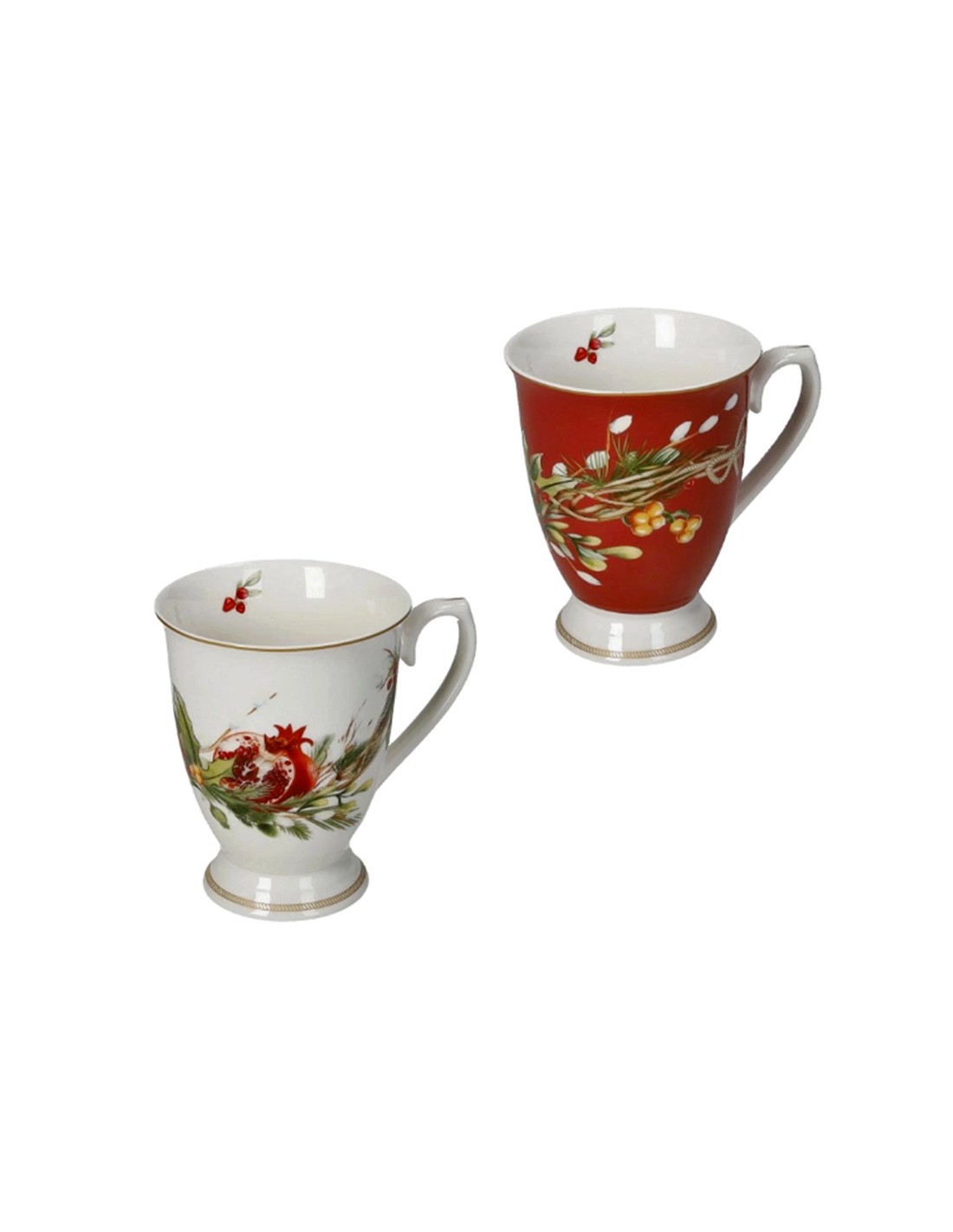 PORCELLANE: vendita online Brandani Set 2 Mug Carol – La Magia di Natale a Casa Tua in offerta