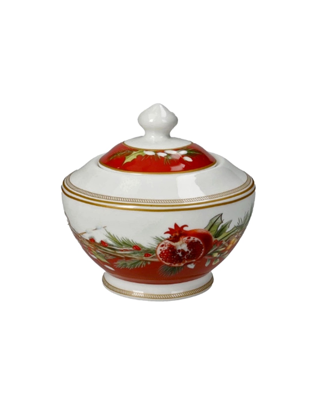PORCELLANE: vendita online Brandani Zuccheriera Carol In New Bone China – Eleganza Festiva in offerta