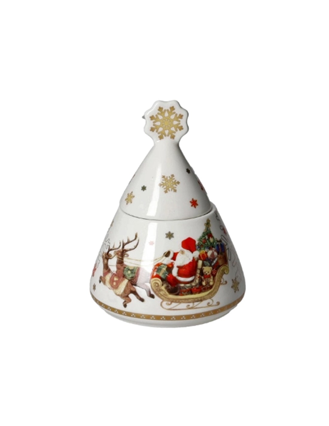 PORCELLANE: vendita online Zuccheriera Brandani Christmas – Eleganza Festiva in New Bone China in offerta