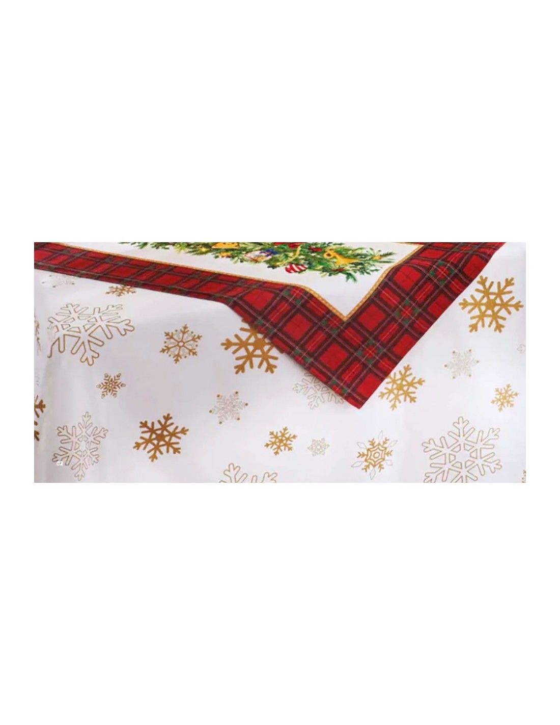 TESSILE: vendita online Tovaglia Brandani 160x300 Fiocchi Oro Christmas – La Magia di Natale nella Tua Casa in offerta