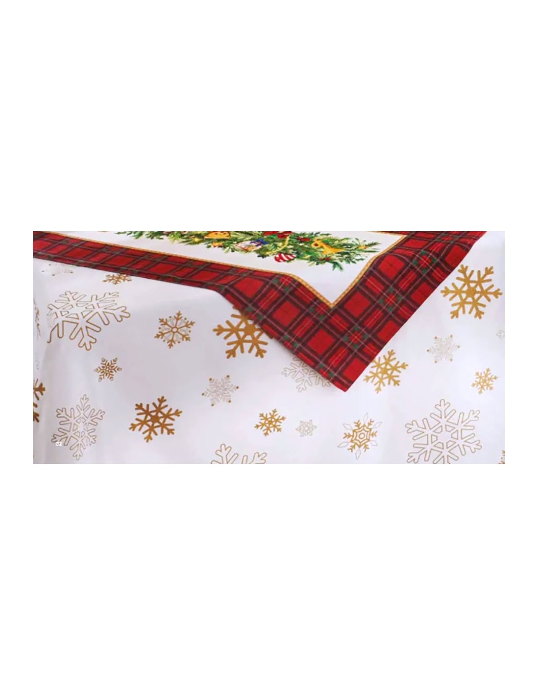 TESSILE: vendita online Tovaglia Brandani 140x180 Fiocchi Oro Christmas – La Magia di Natale a Casa Tua in offerta