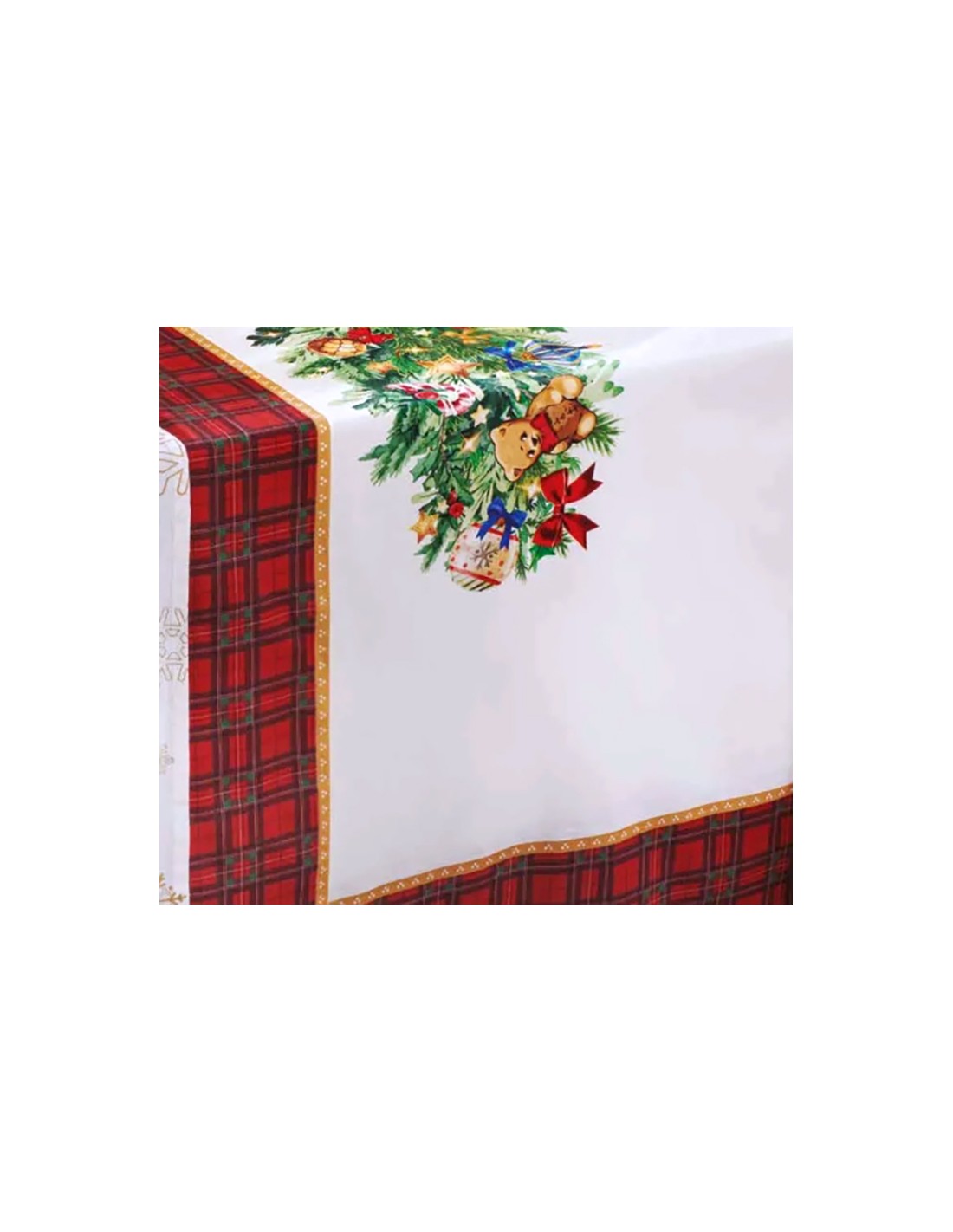 TESSILE: vendita online Tovaglia Brandani 160x300 Christmas con Balza Tartan – La Magia di Natale a Casa Tua in offerta