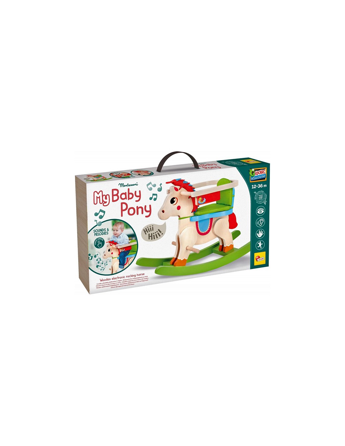 MONTESSORI 107322 BABY PONY A DONDOLO LEGNO
