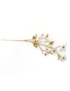 RAMO 61495 DORATO CON CILIEGIO BIANCO 90CM