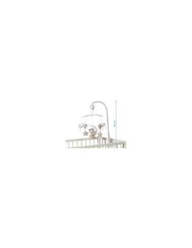 Giostrina Musicale Culla Orsetto Beige Kiokids | Shopincasa.it