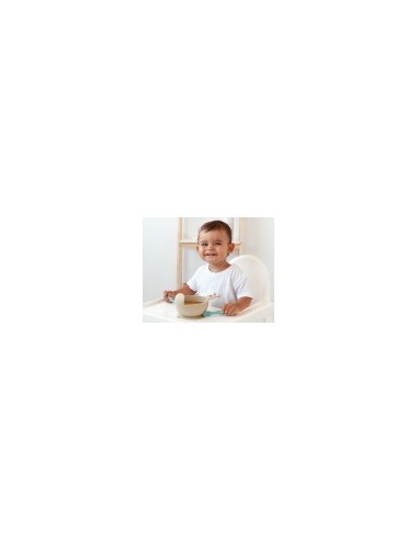 Ciotola in Silicone con Ventosa Lumaca Beige per Bambini | shopincasa.it