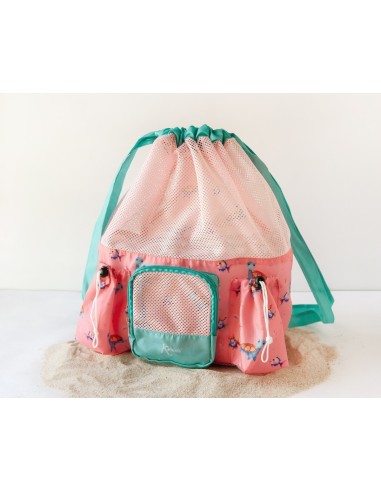 Borsa da Spiaggia Tartarughe Rosa Kiokids - Pratica e Colorata | shopincasa.it