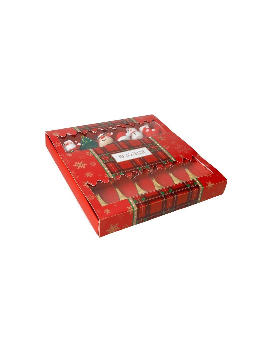 OGGETTISTICA NATALE: vendita online Set di 6 Cucchiaini Gold Assortiti con Soggetti Natalizi, 15 cm, La Magia di Natale a Cas...