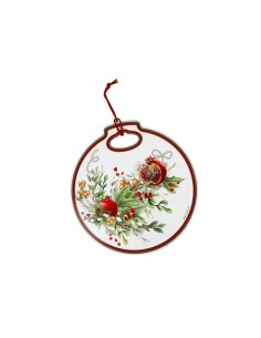 OGGETTISTICA NATALE: vendita online Decorazione/Poggiapentola Carol Bianco di Natale, 20x21 cm, La Magia di Natale a Casa Tua...