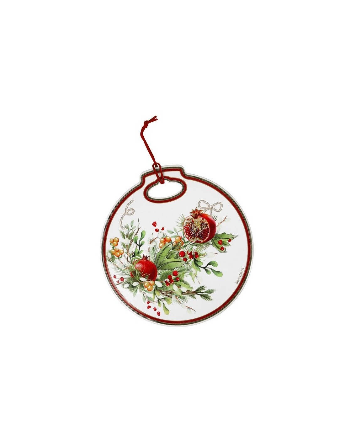 OGGETTISTICA NATALE: vendita online Decorazione/Poggiapentola Carol Bianco di Natale, 20x21 cm, La Magia di Natale a Casa Tua...