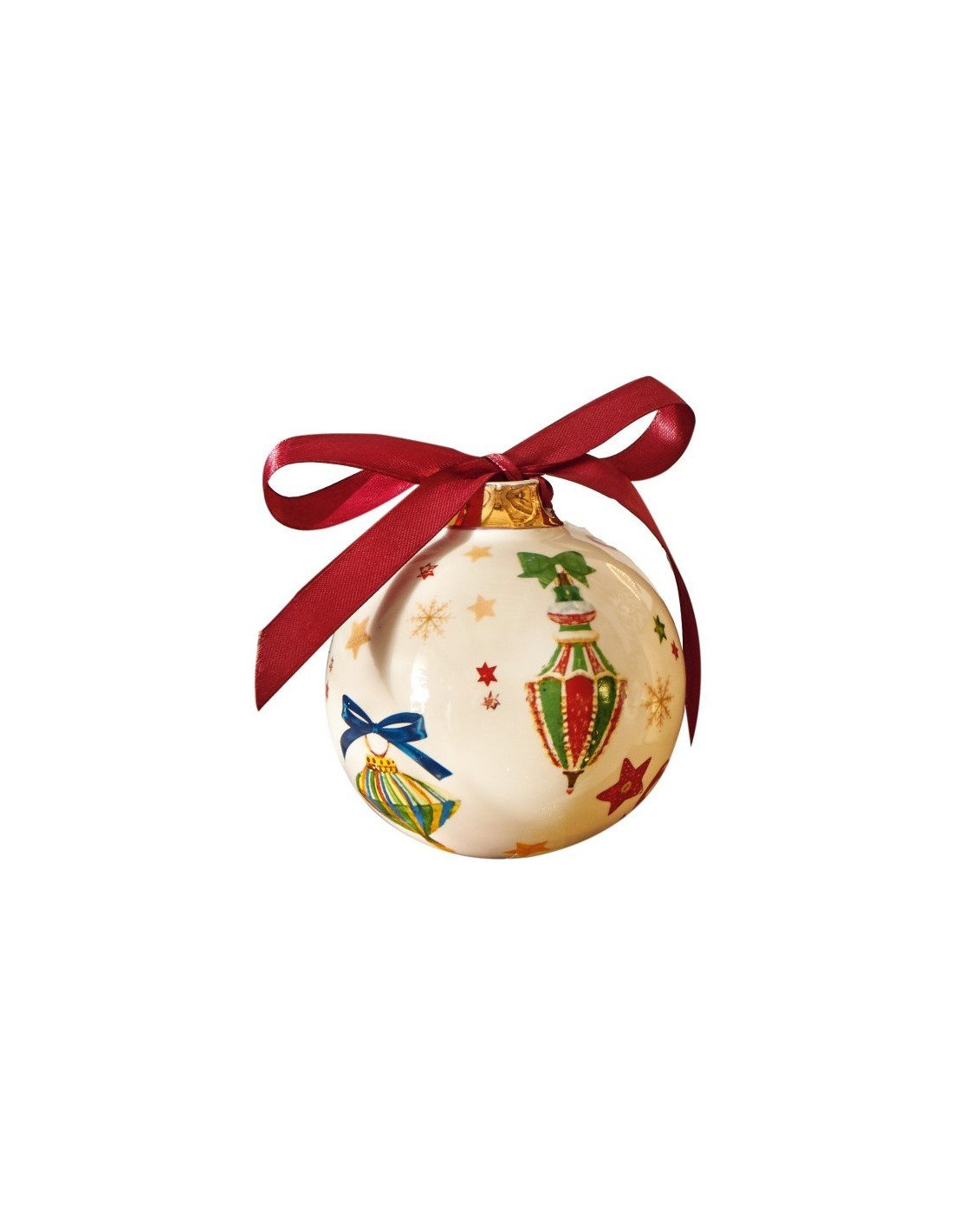 OGGETTISTICA NATALE: vendita online Palla di Natale Decorazioni Ceramica di Natale Brandani, D 10 cm, La Magia di Natale a Ca...