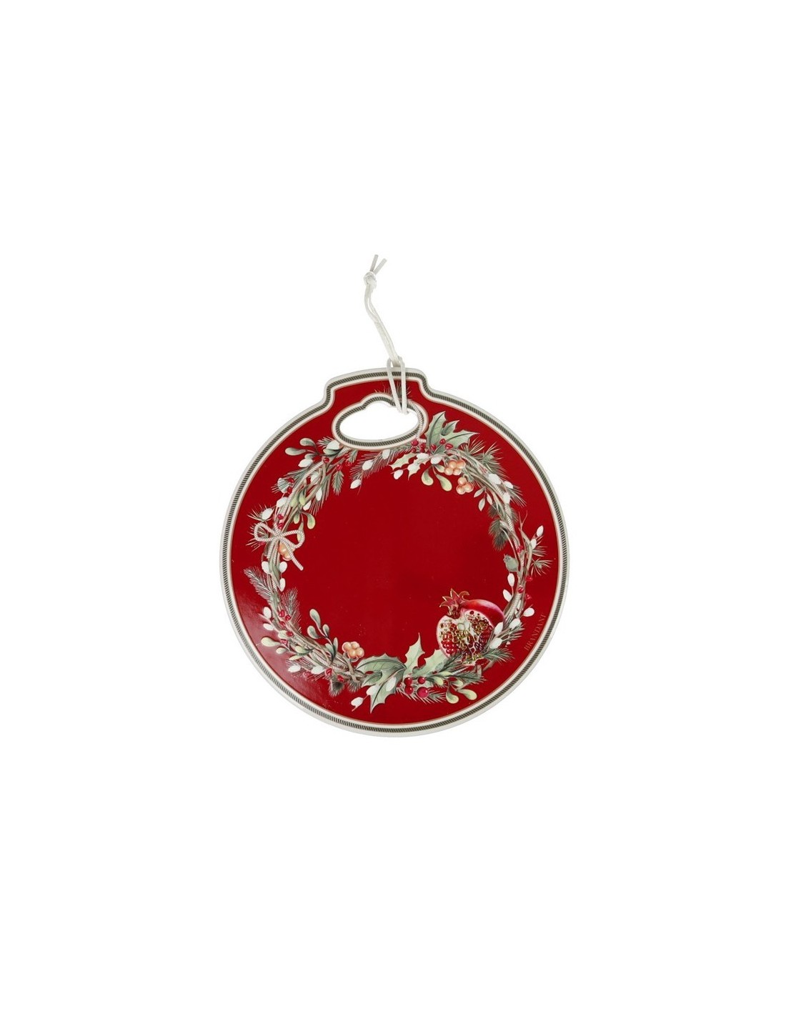 OGGETTISTICA NATALE: vendita online Decorazione/Poggiapentola Carol Rosso di Natale, 20x21 cm, La Magia di Natale a Casa Tua ...