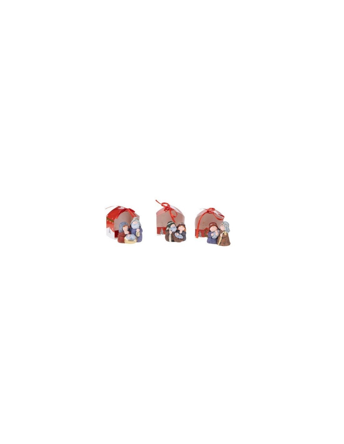 OGGETTISTICA NATALE: vendita online Natività Soggetti Assortiti di Natale in Ceramica, 10x10x13 cm, La Magia di Natale a Casa...