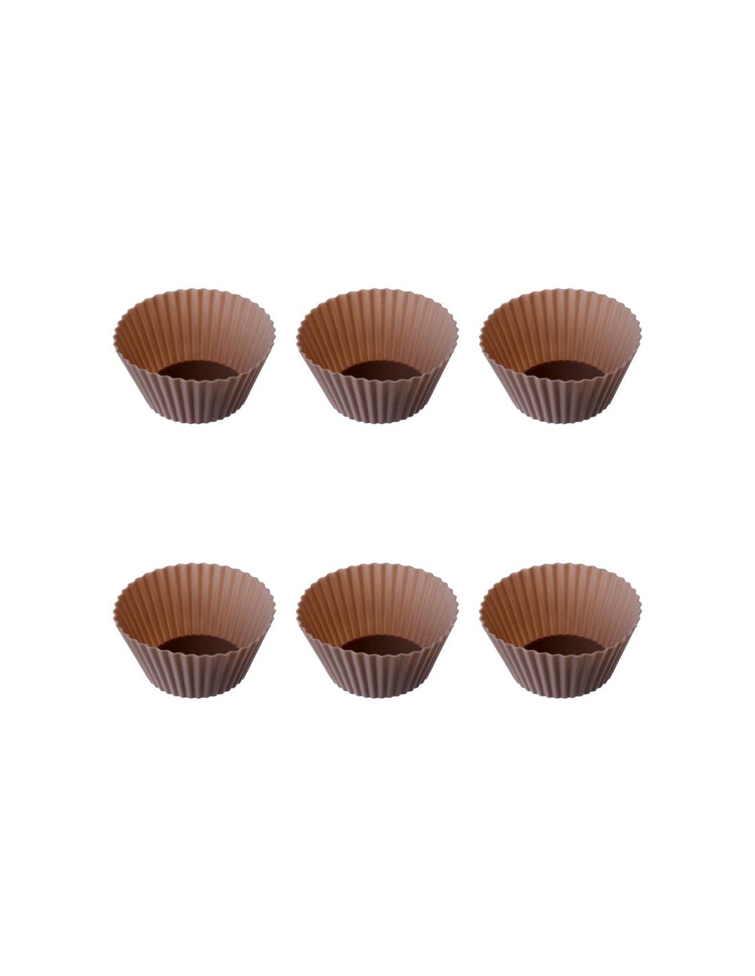 STAMPI SILICONE: vendita online Set di 6 Custodie in Silicone GOURMAND, Tortora, H.4,5 cm, P.6,2 cm | Shop in Casa in offerta