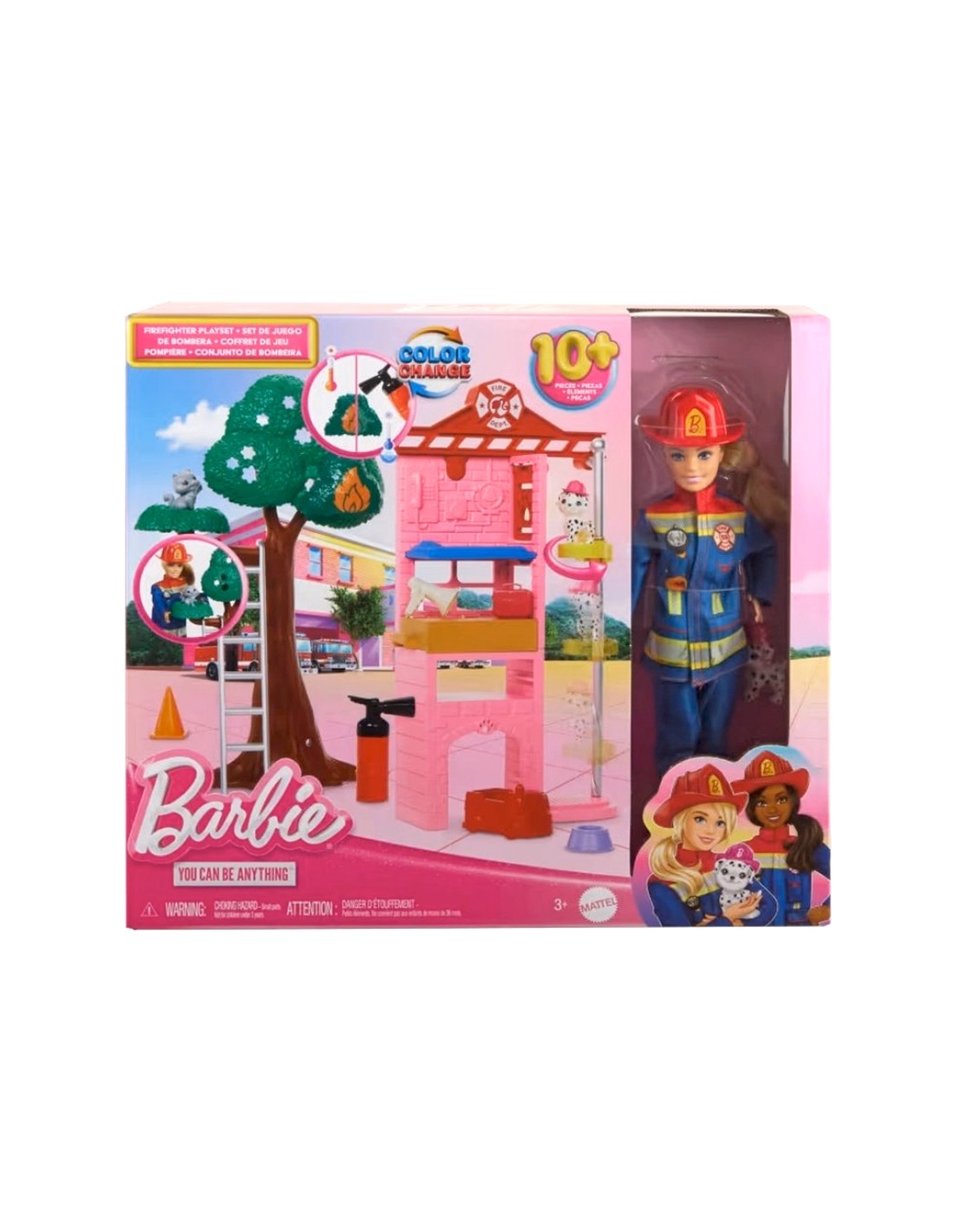 Barbie Vigilessa del Fuoco playset con cuccioli e accessori | shopincasa.it