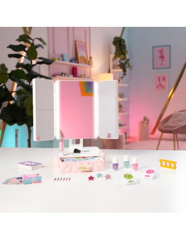 GIOCHI GIRL: vendita online Smart Vanity Makeup Station con Luci LED per Bambine Pink It in offerta
