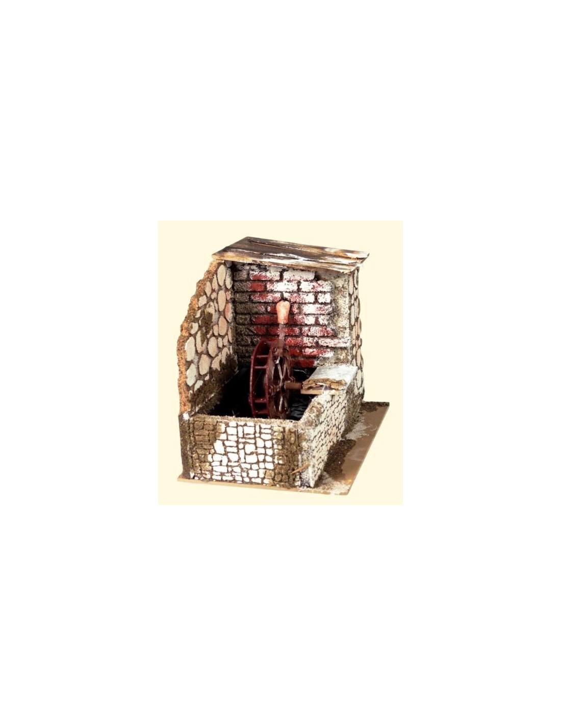 AMB PRESEPE 10506 MULINO AD ACQUA CON POMPA 20X14X17CM
