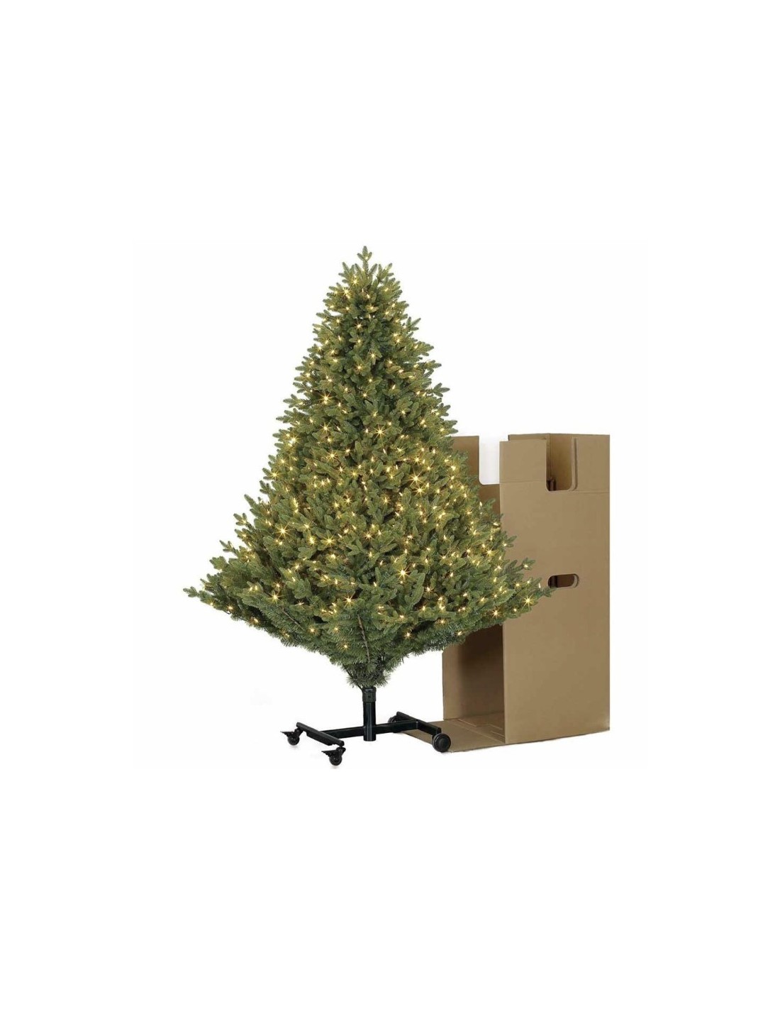 ALBERI DI NATALE: vendita online Albero di Natale Hubart Illuminato 225 cm con Apertura Automatica – 500 LED RGB e Telecomand...