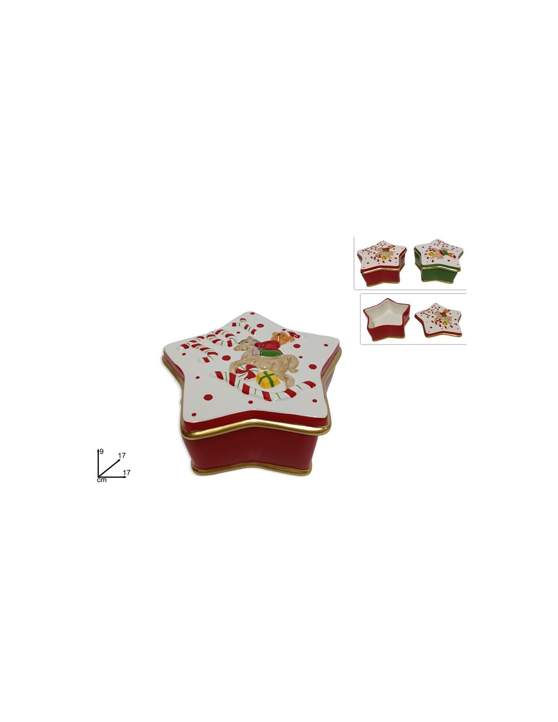 BARATTOLO 281896 STELLA CERAMICA 17CM ASSORTITO