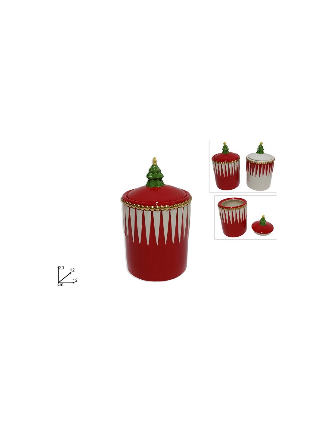 BARATTOLO 281964 CERAMICA CON ALBERO 21CM ASSORTITO