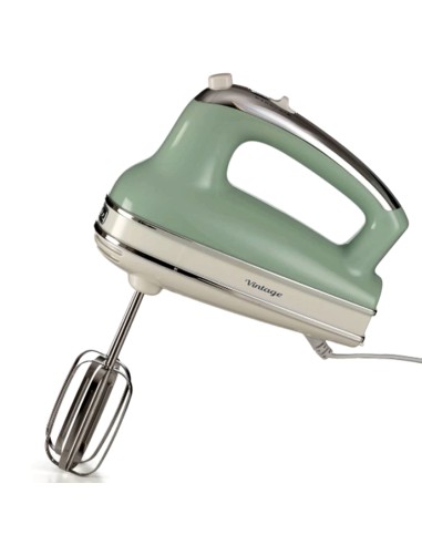 SBATTITORI: vendita online Ariete 1548 Sbattitore Vintage, 450W, 5 Velocità + Turbo, 2 Fruste Inox, Verde in offerta