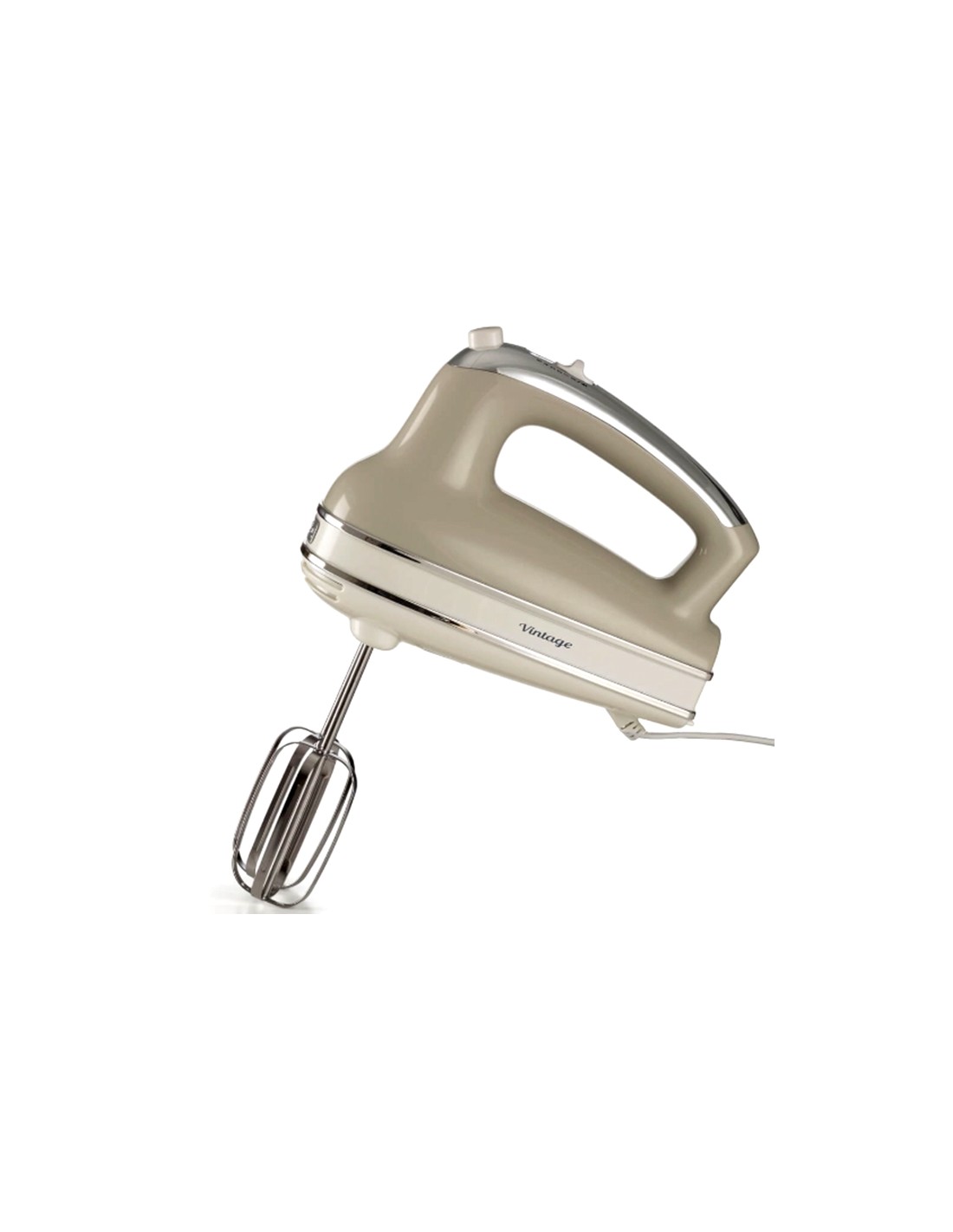 SBATTITORI: vendita online Ariete 1548 Sbattitore Vintage, 450W, 5 Velocità + Turbo, 2 Fruste Inox, Beige in offerta