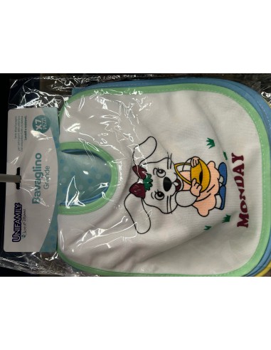 Set di 7 Bavaglini Boy Celeste - Acquista Online su Shopincasa.it
