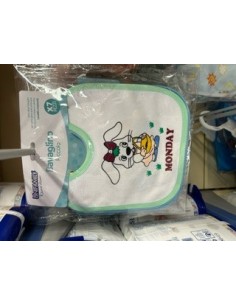 Set di 7 Bavaglini Unifamily per Bambino - Shop in Casa