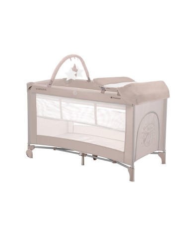 PRIMA INFANZIA: vendita online KikkaBoo Lettino da Campeggio Doppia Altezza con Sacca per il Trasporto So Gifted Plus Beige i...