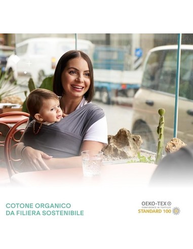 Koala Babycare Cuddle Band 2.0 - Fascia Porta Bebè in Cotone Organico su Shopincasa.it