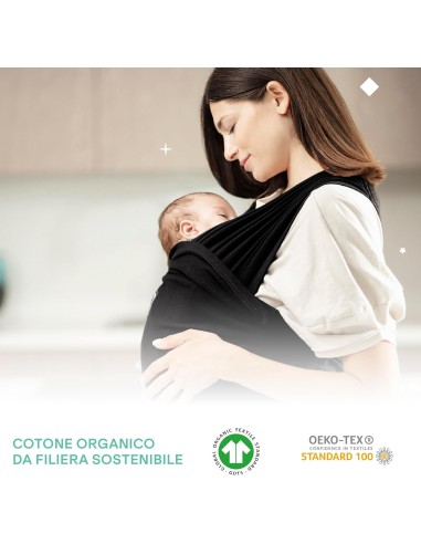 PRIMA INFANZIA: vendita online Koala Babycare Fascia Neonato Cuddle Band 2.0 - Porta bebè in cotone organico, resistente e re...
