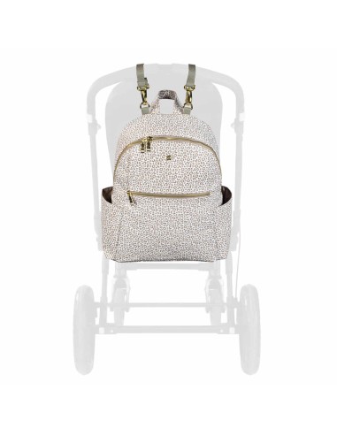 Zaino London Animal Print in Similpelle Beige | ShopInCasa
