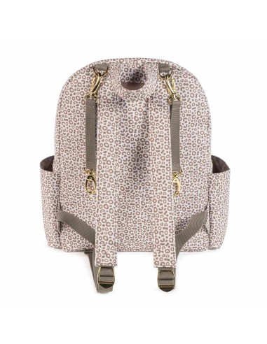 Zaino London Animal Print in Similpelle Beige | ShopInCasa