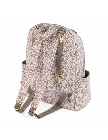Zaino London Animal Print in Similpelle Beige | ShopInCasa