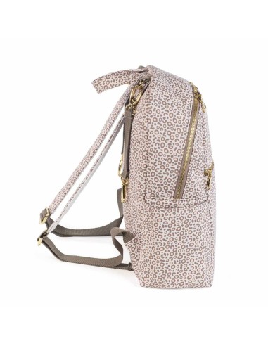 Zaino London Animal Print in Similpelle Beige | ShopInCasa