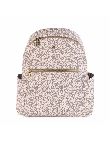 Zaino London Animal Print in Similpelle Beige | ShopInCasa