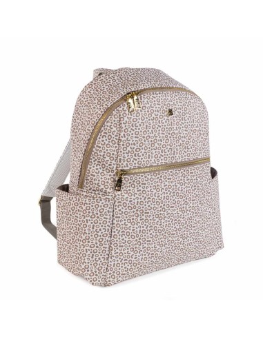 Zaino London Animal Print in Similpelle Beige | ShopInCasa