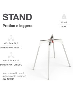 PRIMA INFANZIA: vendita online OKBABY Kit Vaschetta Bella con Cavalletto di Supporto per il Bagnetto del Neonato 0-12 Mesi - ...