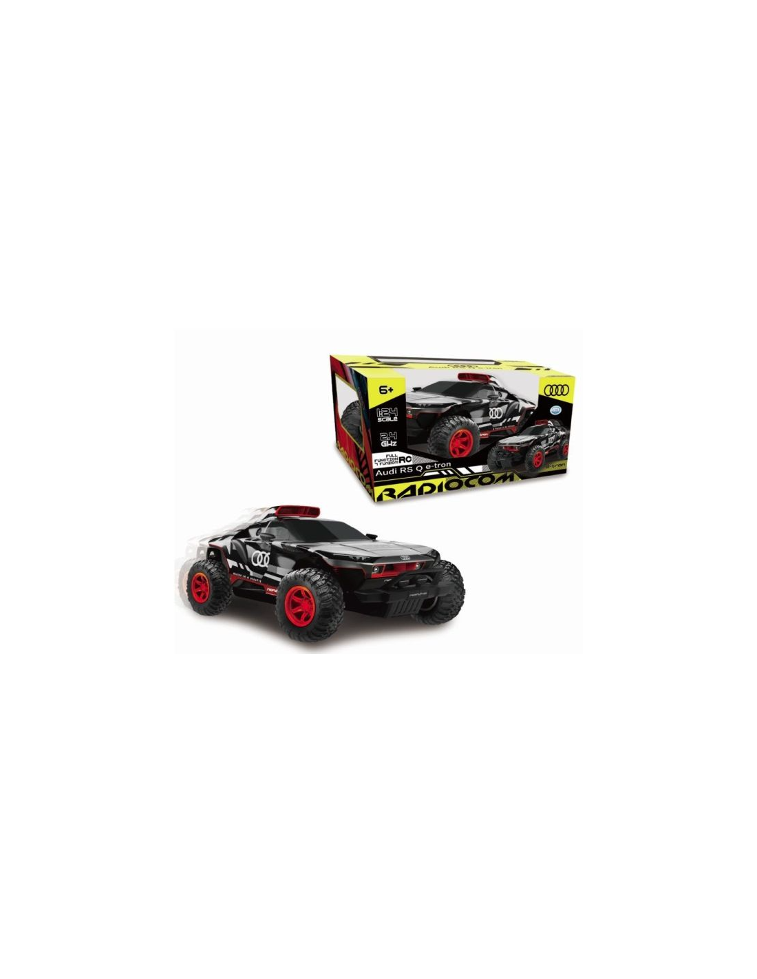 GIOCHI BOY: vendita online AUDI RS Q E-TRON MACCHINA RADIOCOMANDATA GIOCATTOLO, SCALA 1:24, SCOCCA IN LEXAN, RUOTE MORBIDE, E...
