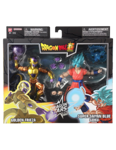 GIOCATTOLO PUBBLICIZZATO: vendita online DRAGON BALL SUPER, BANDAI FIGURE DRAGON STARS, 17 CM, BATTLE PACK, GOLDEN FREEZER VS...