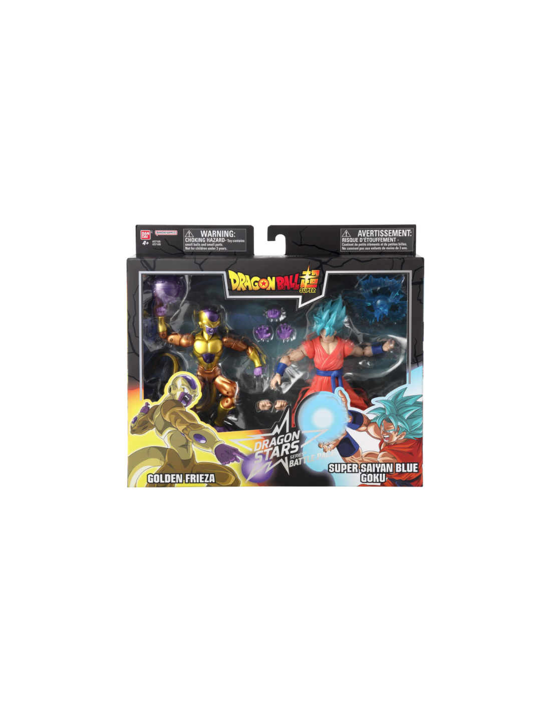 GIOCATTOLO PUBBLICIZZATO: vendita online DRAGON BALL SUPER, BANDAI FIGURE DRAGON STARS, 17 CM, BATTLE PACK, GOLDEN FREEZER VS...