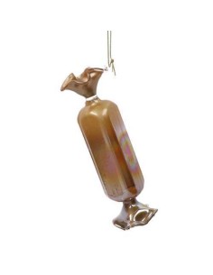 PENDENTE CARAMELLA VETRO 14CM RAME