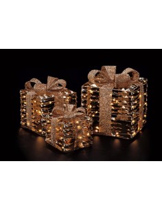 PACCO REGALO 106535 1 MIS CON LUCI LED 15X15X17CM