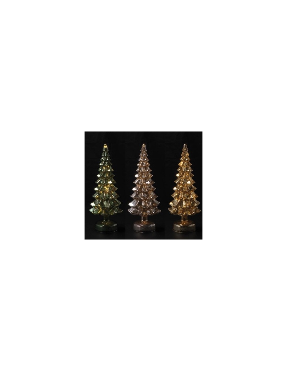 ALBERO 108351 VETRO CON 15LED H31CM ASSORTITO