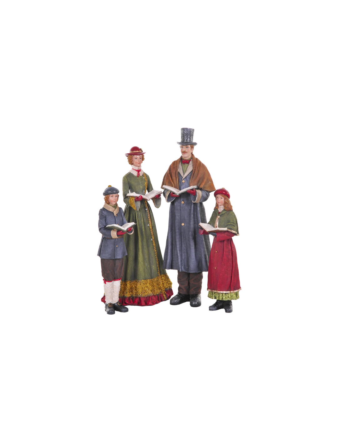 PERSONAGGI PRESEPE: vendita online I Cantori di Natale Set 4 pezzi in Resina – La Magia di Natale con Stile in offerta