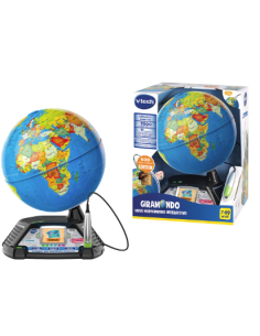 VTech Giramondo - Mappamondo Interattivo con Penna Touch e Video Educativi | shopincasa.it