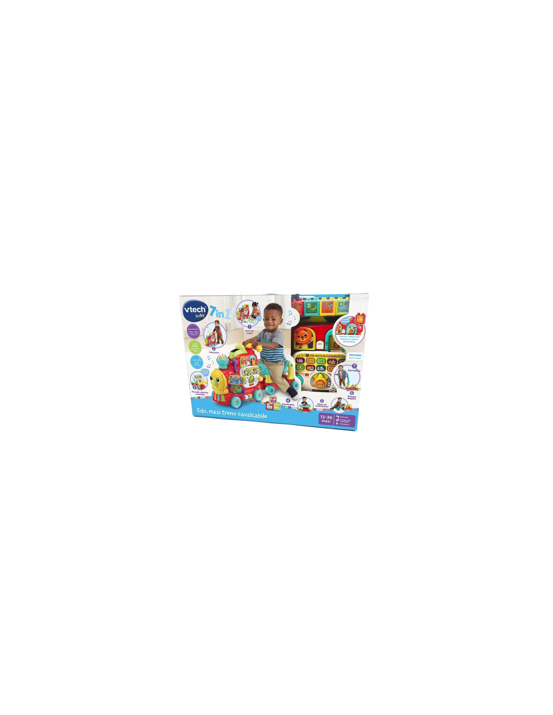 VTech Edo Maxi Treno Cavalcabile 7 in 1 - Trenino Multiattività 12-36 Mesi | shopincasa.it